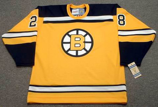 1966 Boston Bruins Home Yellow Hockey Jerseys | YoungSpeeds