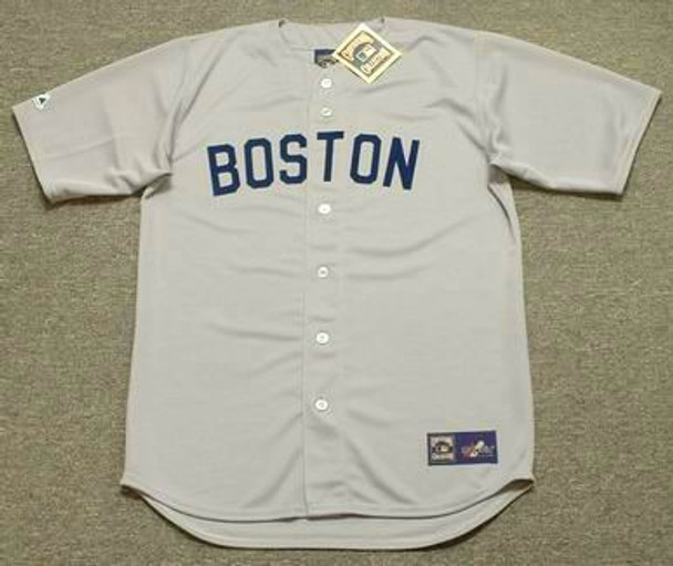 Custom 1980's Boston Red Sox Majestic Away Throwback MLB Jersey