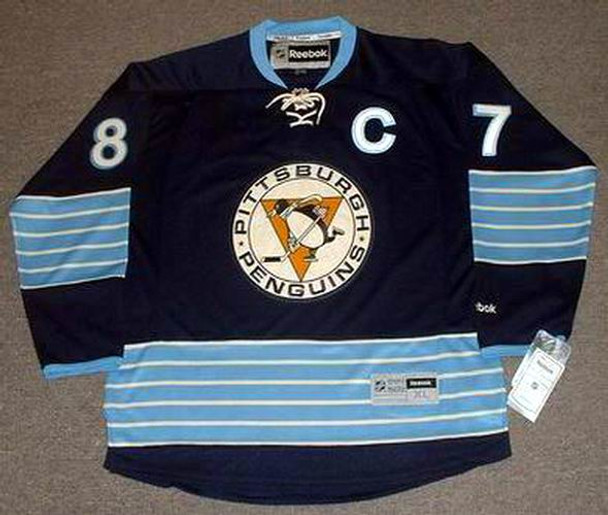 SIDNEY CROSBY Pittsburgh Penguins 2011 Reebok Alternate Throwback NHL  Hockey Jersey - Custom Throwback Jerseys