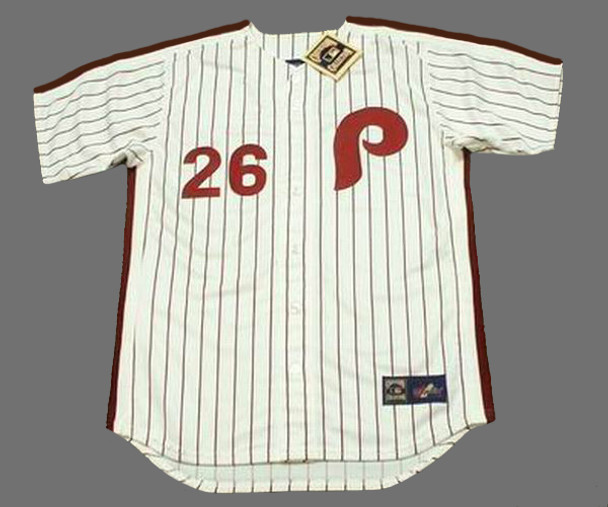 Chase Utley Jersey - 1980's Philadelphia Phillies Cooperstown Home  Throwback Baseball Jersey