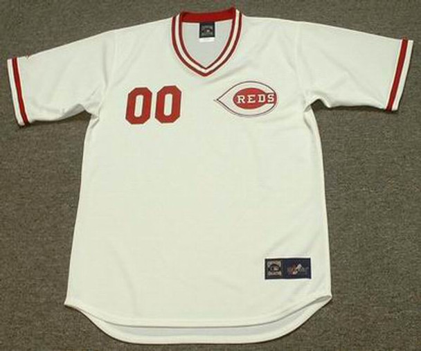 Customized 1970's Cincinnati Reds 1970'S Cooperstown Home Majestic MLB  Jersey