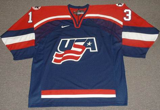 NIKE  PATRICK KANE 2010 USA Olympic Throwback Hockey Jersey