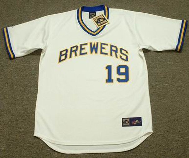 ROBIN YOUNT Milwaukee Brewers 1974 Majestic Cooperstown Throwback Away  Jersey - Custom Throwback Jerseys
