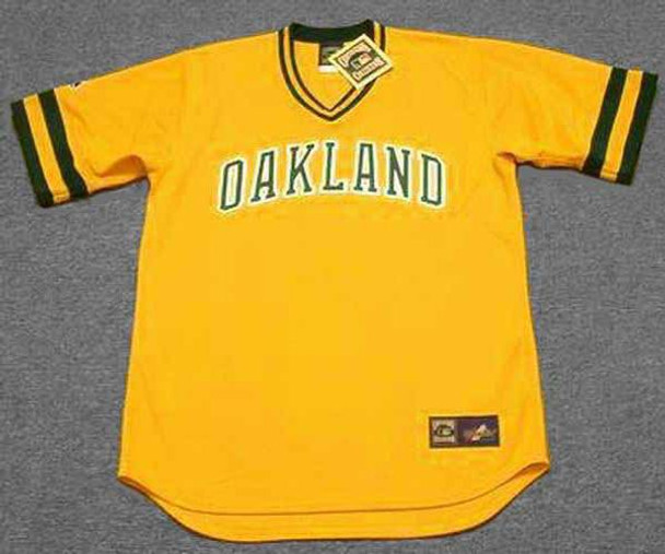 MAJESTIC  JOE RUDI Oakland Athletics 1969 Cooperstown Baseball Jersey