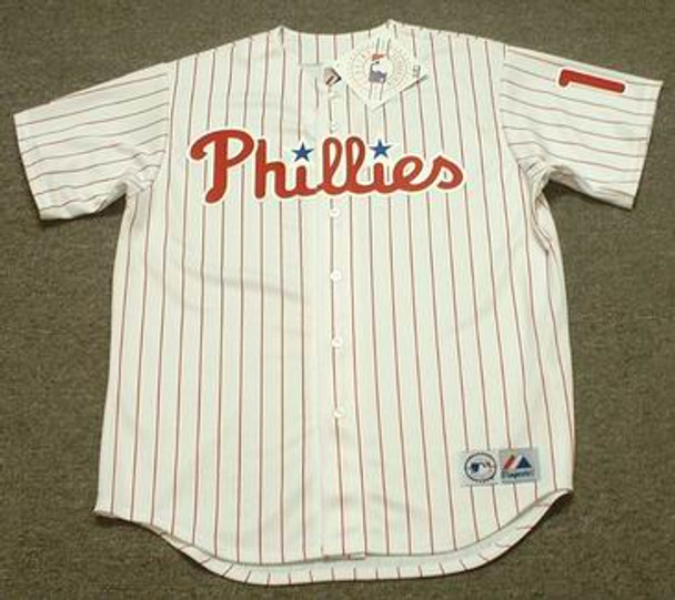 CURT SCHILLING Philadelphia Phillies 1993 Majestic Throwback Baseball Jersey  - Custom Throwback Jerseys