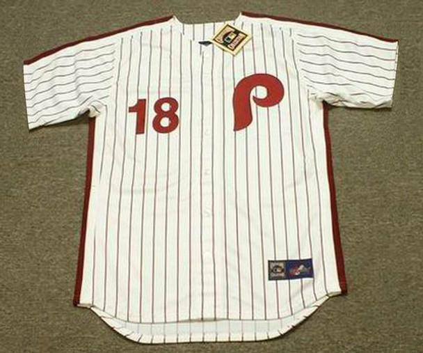 JOHN VUKOVICH Philadelphia Phillies 1980 Majestic Cooperstown Throwback  Home Baseball Jersey - Custom Throwback Jerseys
