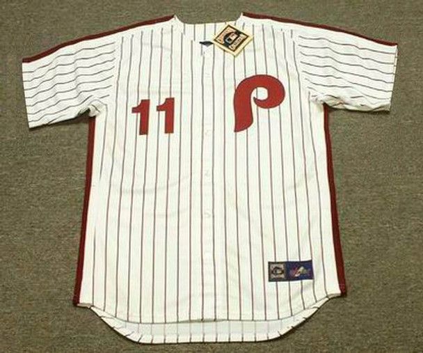 IVAN DeJESUS Philadelphia Phillies 1983 Majestic Cooperstown Throwback Home  Baseball Jersey - Custom Throwback Jerseys