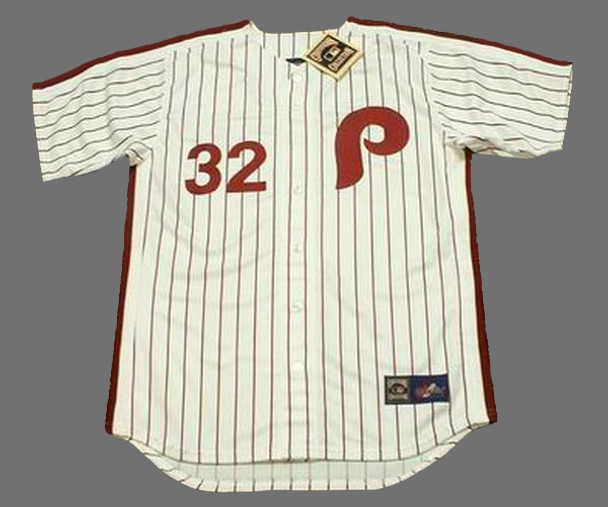 STEVE CARLTON  Philadelphia Phillies 1980 Majestic Cooperstown Home  Baseball Jersey