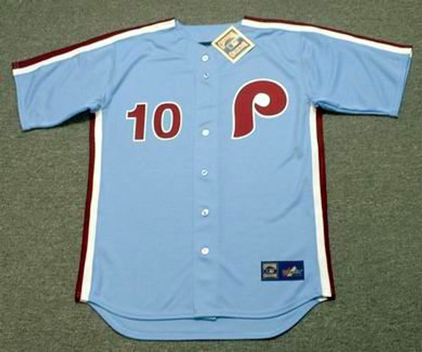 20114 Majestic Phillies LARRY BOWA Vintage Sewn Baseball JERSEY