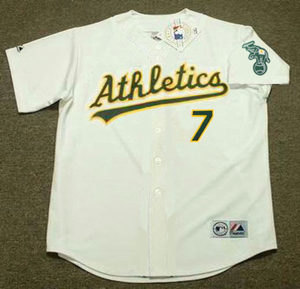 WALT WEISS  Oakland Athletics 1989 Home Majestic Throwback