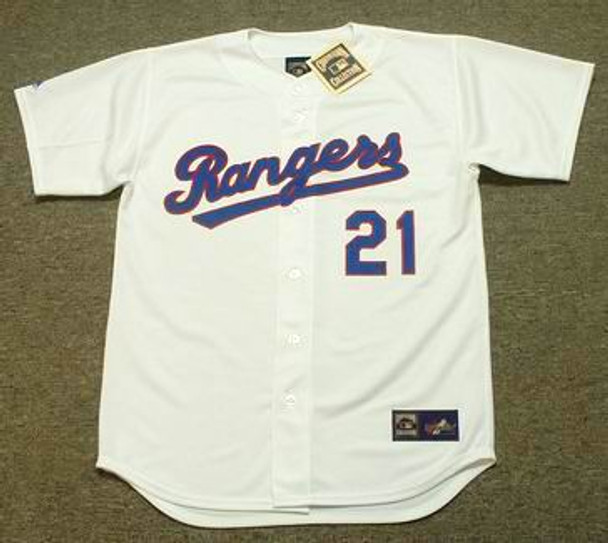 Texas Rangers Cooperstown Home Replica Baseball Jersey by Majestic on Sale