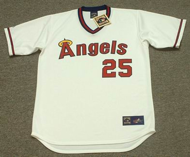 DON BAYLOR California Angels 1982 Majestic Cooperstown Throwback Baseball  Jersey - Custom Throwback Jerseys