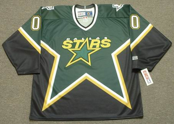 90s CCM Dallas Stars Black Green Hockey Jersey - 5 Star Vintage
