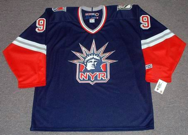 New York Rangers Wayne Gretzky Vintage Blue Throwback Jersey