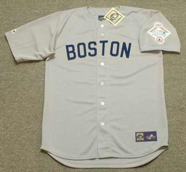 RICH GEDMAN Boston Red Sox 1987 Majestic Cooperstown Throwback Away Jersey  - Custom Throwback Jerseys