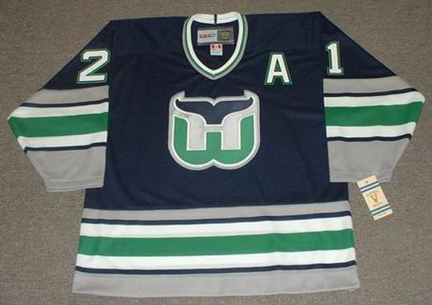 1995 Hartford Whalers Navy Throwback Jerseys | YoungSpeeds