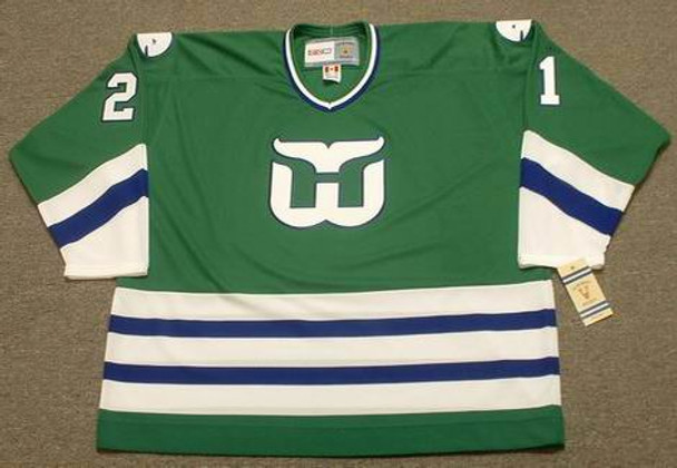 Blaine Stoughton 21 Hartford Whalers Green Hockey Jersey — BORIZ