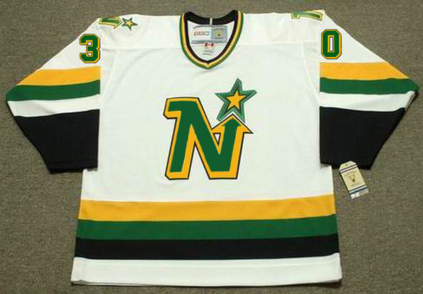 JON CASEY Minnesota North Stars 1989 Home CCM NHL Vintage Throwback Jersey - FRONT