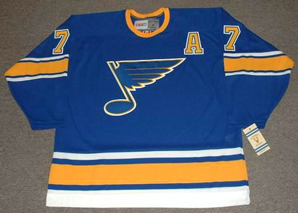 Garry Unger 1975 St. Louis Blues Vintage Throwback NHL Hockey Jersey