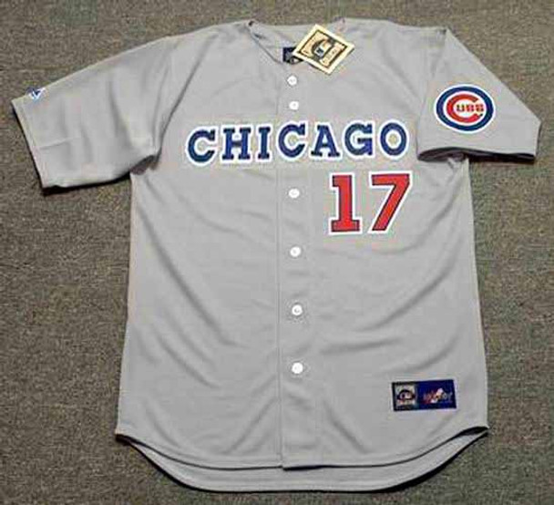 Women's Majestic Chicago Cubs #17 Mark Grace Authentic White 2017 Gold  Program MLB Jersey