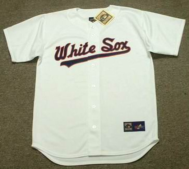 MAJESTIC  LANCE JOHNSON Chicago, White Sox 1990 Cooperstown Baseball Jersey