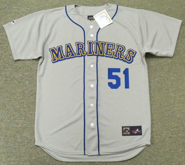 Randy Johnson Seattle Mariners 1997 Men's Home Jersey w/ Jackie 50th Comm.  Patch