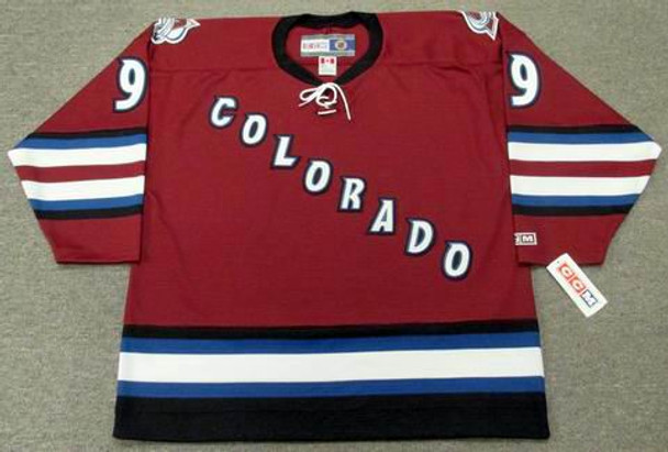 ANY NAME AND NUMBER COLORADO ROCKIES CCM VINTAGE REPLICA NHL