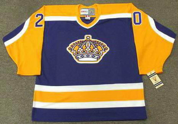 LUC ROBITAILLE Los Angeles Kings 1987 CCM Vintage Home NHL Hockey Jersey -  Custom Throwback Jerseys
