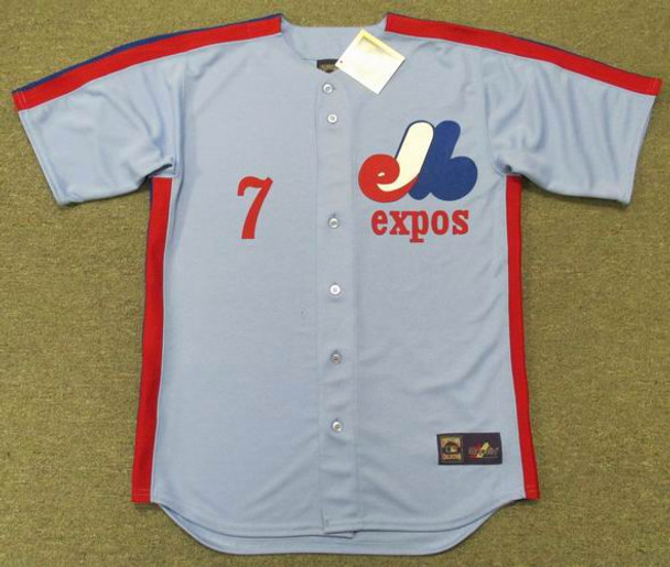 MAJESTIC  RON LeFLORE Montreal Expos 1980 Cooperstown Baseball Jersey