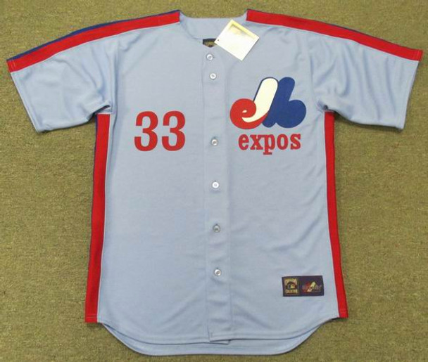 MAJESTIC  LARRY WALKER Montreal Expos 1989 Cooperstown Baseball Jersey