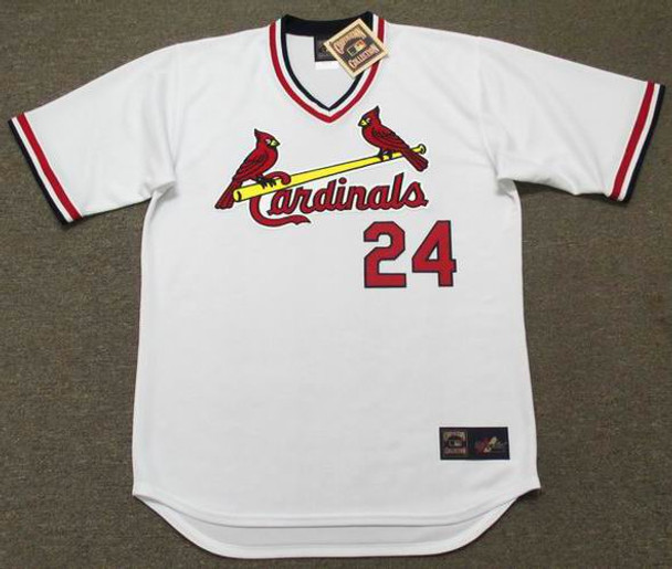 WHITEY HERZOG St. Louis Cardinals 1982 Majestic Cooperstown Home