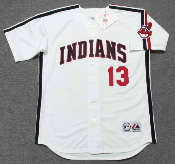MAJESTIC  PEDRO CERRANO Cleveland Indians Cooperstown Baseball Jersey