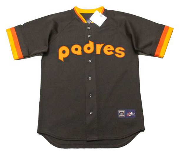 SAN DIEGO PADRES 1980's Majestic Throwback Away Jersey Customized