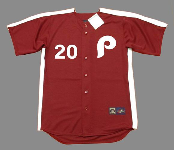 Philadelphia Phillies Majestic Cooperstown Cool Base Team Jersey - White/Red