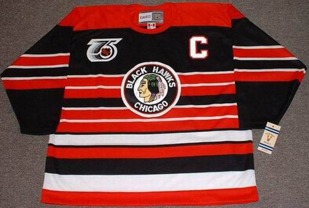 Custom 1930's Chicago Blackhawks CCM Vintage Throwback NHL Hockey Jerseys