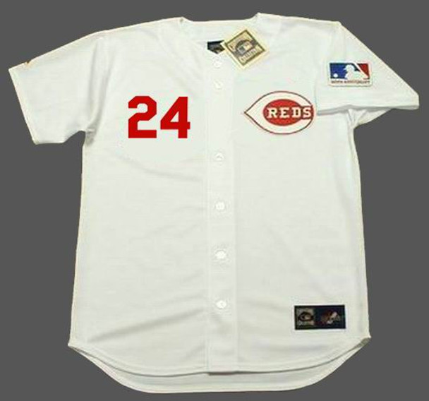 JOHNNY BENCH  Cincinnati Reds 1967 Home Majestic Baseball Throwback Jersey