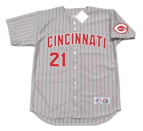 MAJESTIC  SEAN CASEY, Cincinnati Reds 1998 Throwback Baseball Jersey