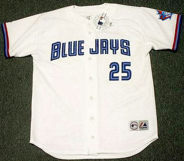 Carlos Delgado Jersey - 1997 Toronto Blue Jays Home Throwback MLB