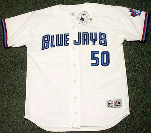 Chris Carpenter Jersey - 1998 Toronto Blue Jays Home Throwback Baseball  Jersey