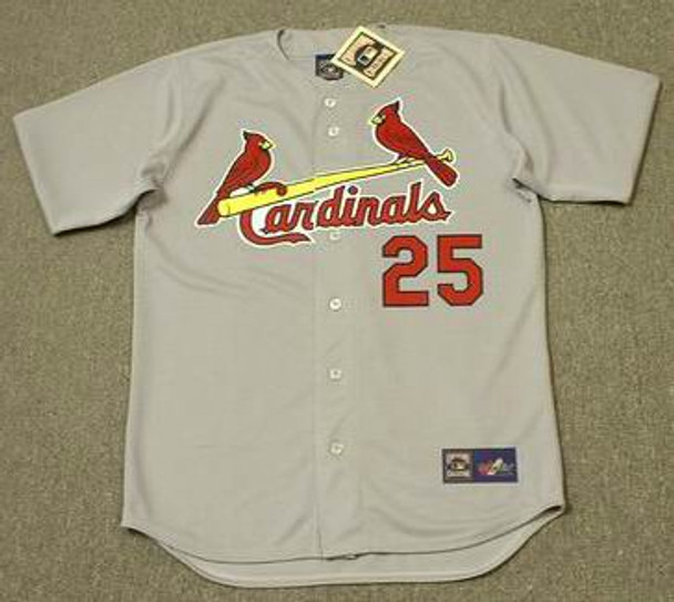 Majestic MLB St. Louis Cardinals Jersey 25 Mark McGwire in Red