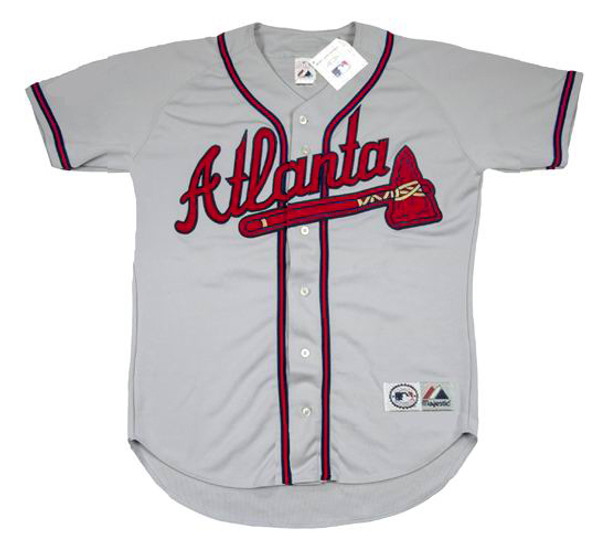 90's Neon MLB Atlanta Braves Majestic Jersey - BIDSTITCH