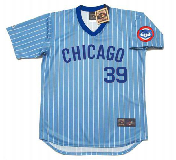 Ron Santo Chicago Cubs Cooperstown White Pinstripe V-Neck Home