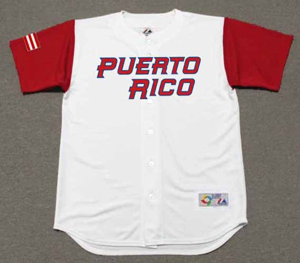 Men's Puerto Rico Baseball Yadier Molina Majestic Red 2017 World