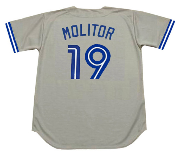 PAUL MOLITOR Toronto Blue Jays 1993 Majestic Throwback Away