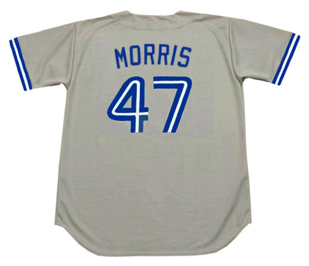 JACK MORRIS Toronto Blue Jays 1992 Away Majestic Throwback Baseball Jersey  - Custom Throwback Jerseys