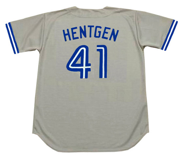 PAT HENTGEN Toronto Blue Jays 1993 Away Majestic Throwback Baseball Jersey  - Custom Throwback Jerseys