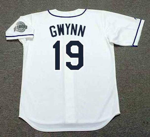 TONY GWYNN  San Diego Padres 1997 Away Majestic Throwback