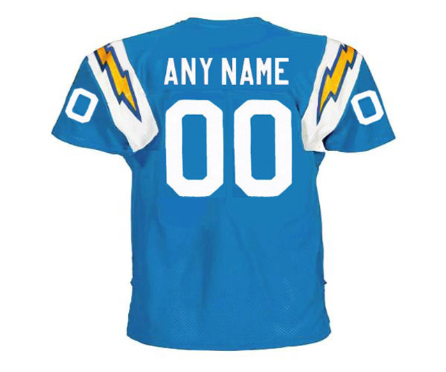 San diego chargers custom jersey Clearance