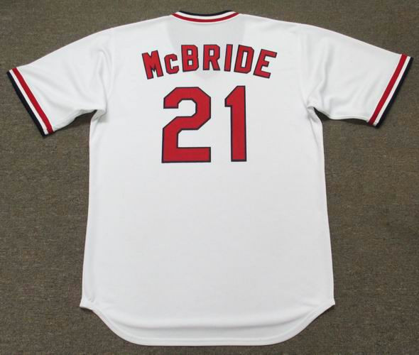BAKE McBRIDE St. Louis Cardinals 1975 Majestic Cooperstown Throwback