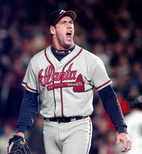 JOHN ROCKER | Atlanta Braves 1999 Away Majestic Throwback Baseball Jersey